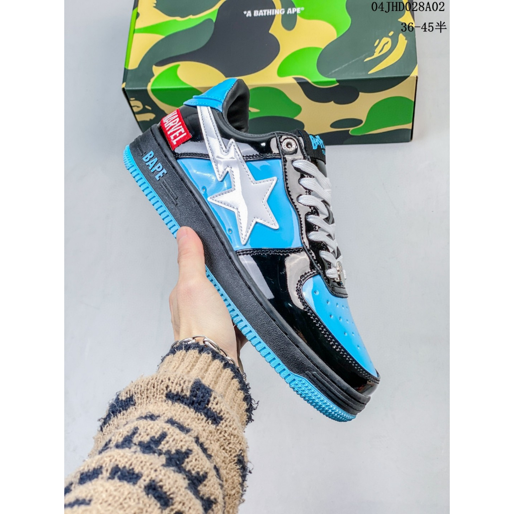 Giày Thể Thao BAPE x Air Force 1  Cổ Thấp Màu Đen