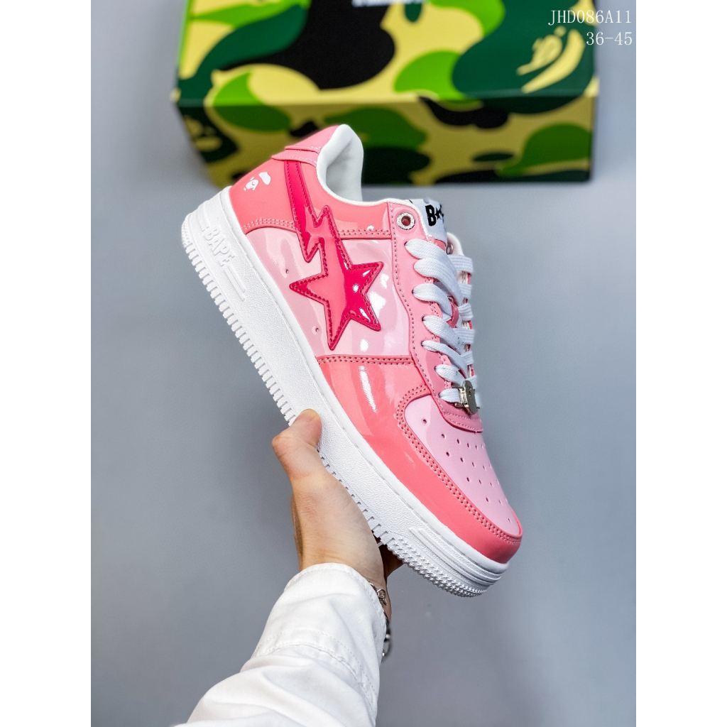 Giày Thể Thao BAPE x Air Force 1  Cổ Thấp Màu Đen