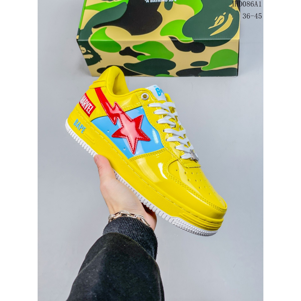 Giày Thể Thao BAPE x Air Force 1  Cổ Thấp Màu Đen