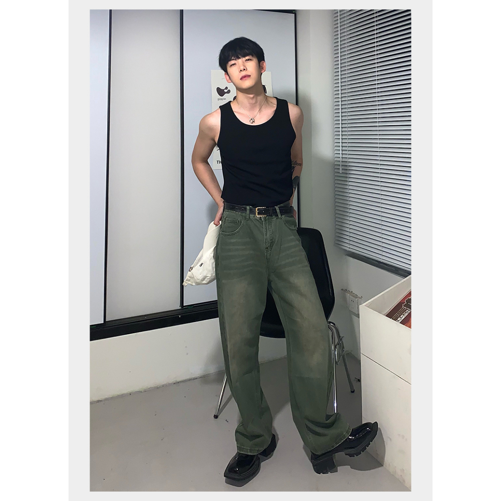 Áo Thun Thể Thao Sát Nách Vải cotton Màu Trơn Thời Trang Cho Nam