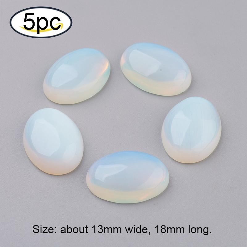 1 Đá Cabochon Mắt Hổ Tự Nhiên Hình Oval 35x25x8mm
