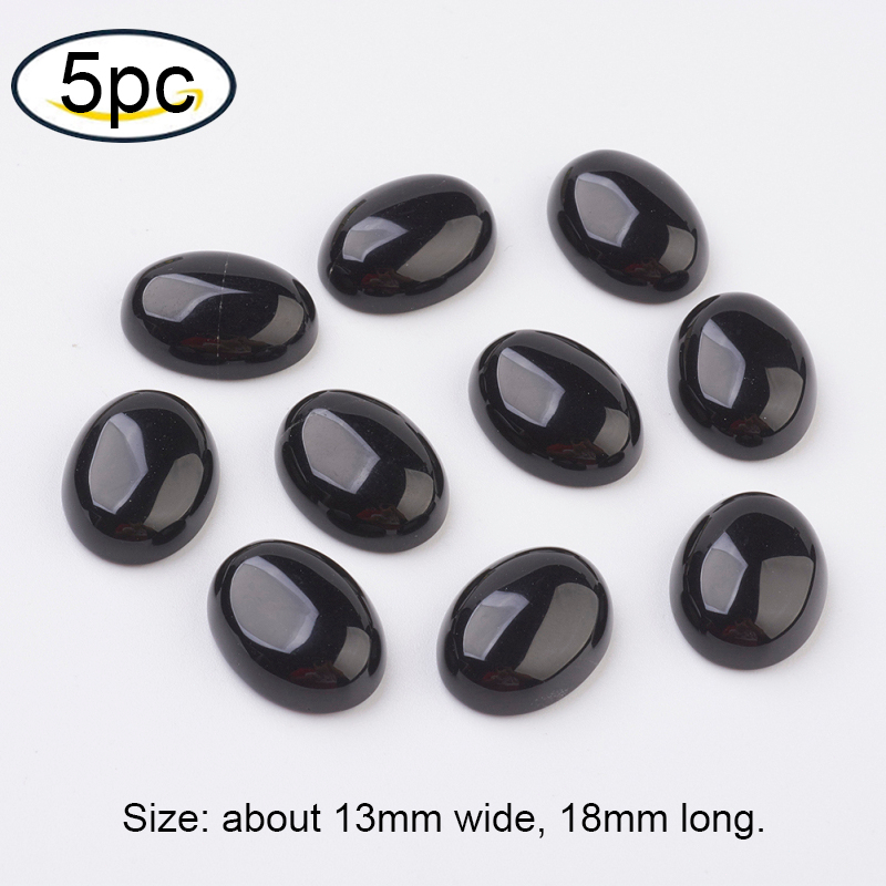 1 Đá Cabochon Mắt Hổ Tự Nhiên Hình Oval 35x25x8mm