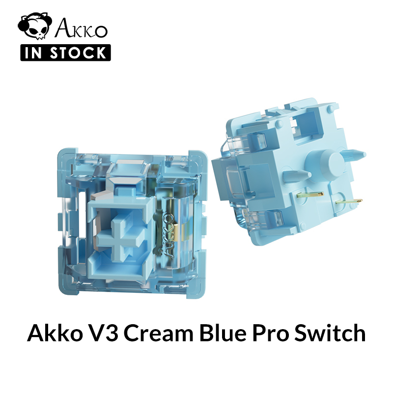 Công tắc Akko V3 Creamy Blue Pro có thân chống bụi ổn định cho bàn phím cơ Mx