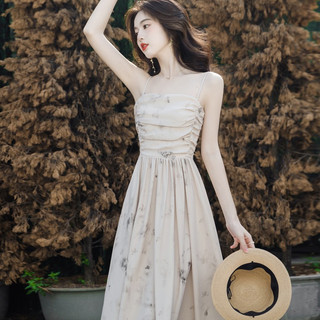 Delicate and Elegant Mori French Style Slim Long Dress