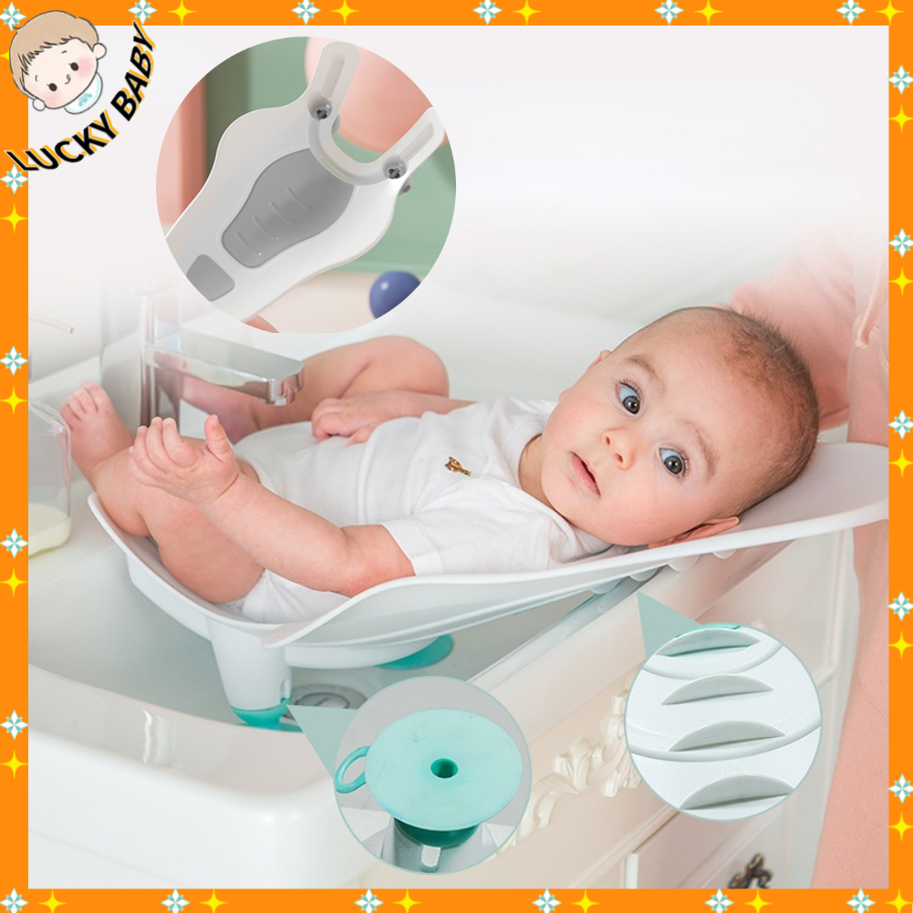 Ghế ngồi nằm rửa mông, Dụng cụ hỗ trợ tắm cho bé sơ sinh -  Giặt sạch bé đa năng an toàn tiện lợi - LUCKYBABY