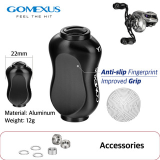 Núm tay cầm máy câu cá GOMEXUS loại A thiết kế kiểu vân tay thích hợp cho Shimano Daiwa Ryobi 22mm