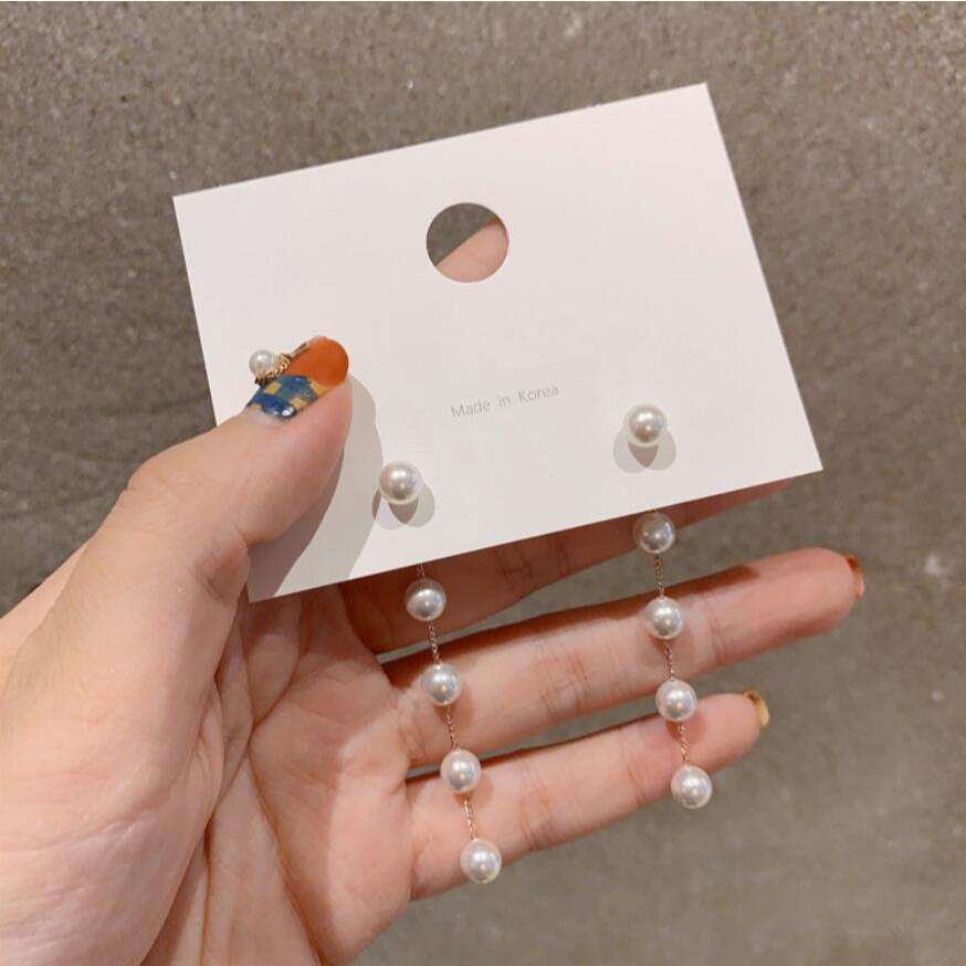 Bông Tai Mạ Bạc 925 Đính Ngọc Trai Xinh Xắn Thời Trang