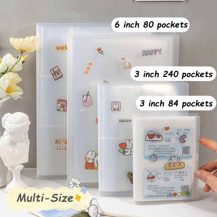 Cuốn Album Ảnh Chất Liệu PP Mờ Kích Thước 3inch 6inch 80/84/160/240