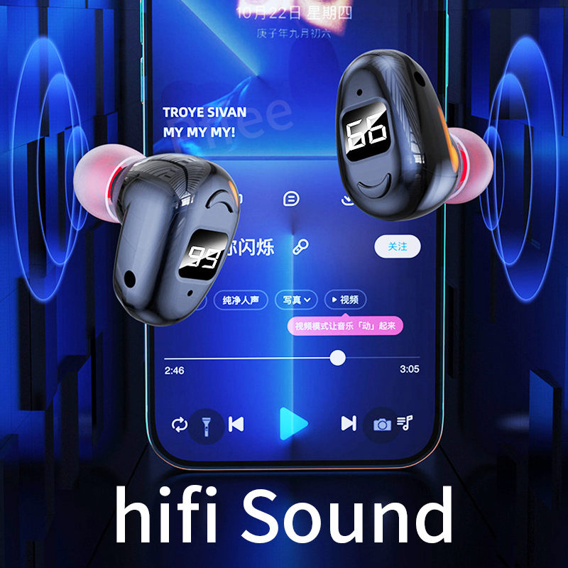 Tai Nghe Pffee Bluetooth 5.2 Không Dây Có Micro Chất Lượng Cao