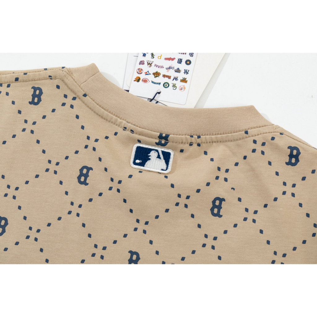 Áo Thun cotton Tay Ngắn In Chữ MLB Cá Tính Hợp Thời Trang