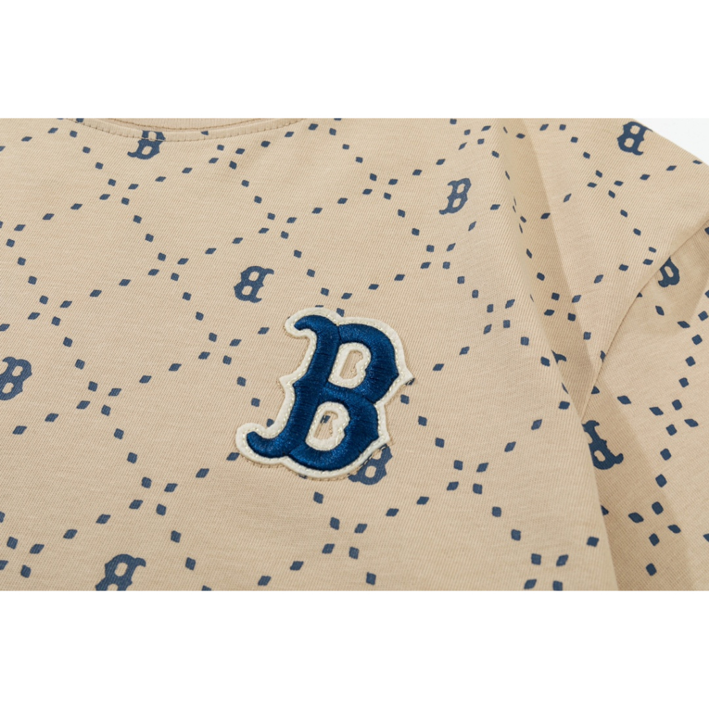 Áo Thun cotton Tay Ngắn In Chữ MLB Cá Tính Hợp Thời Trang