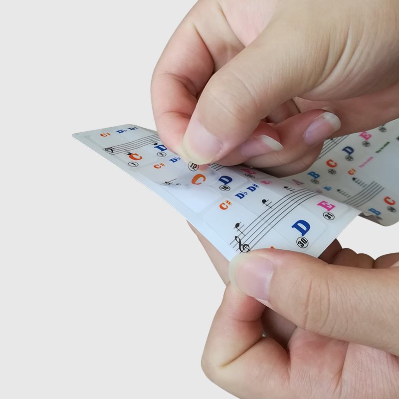 Bộ 61/88 nhãn dán phím đàn piano dễ thương