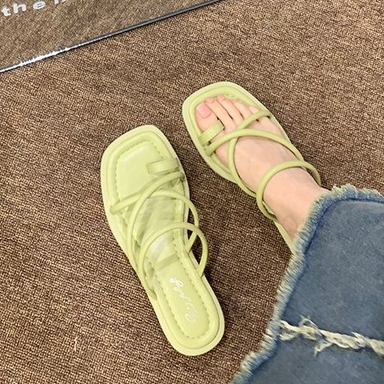 Dép Sandal Đế Bằng Phong Cách Pháp Thời Trang Xuân Hè Cho Nữ