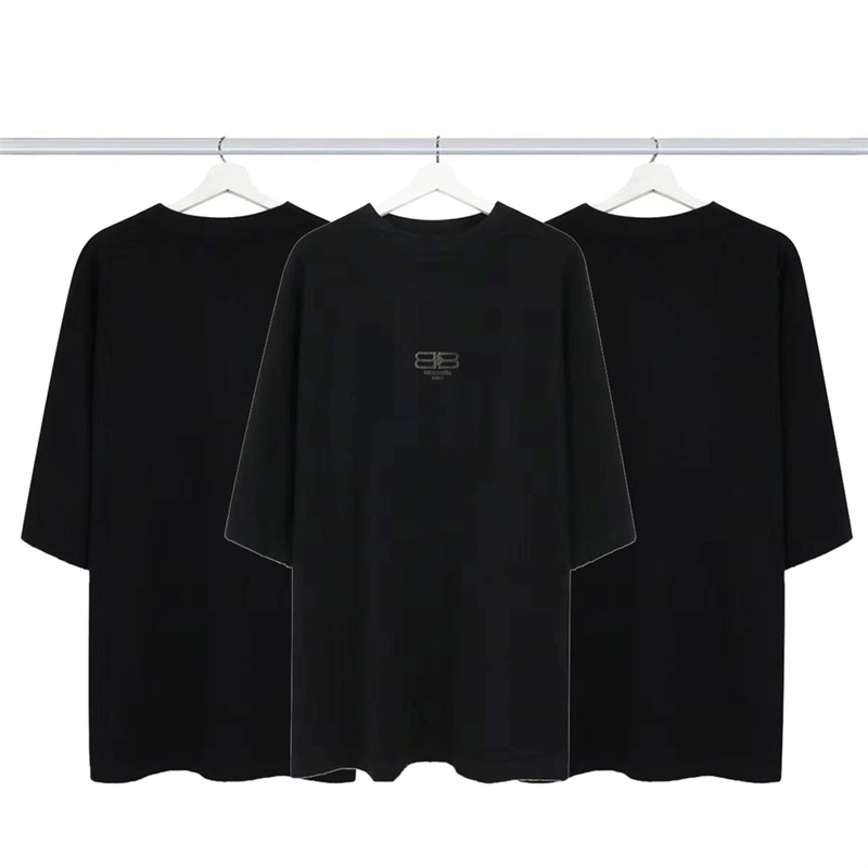 Bale Áo Thun Ngắn Tay Thêu Logo Biểu Tượng Đường Phố Chất Lượng Cao Thời Trang
