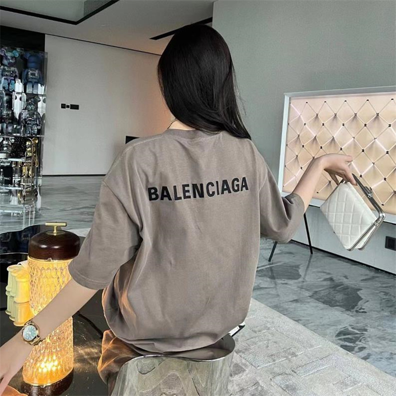 Áo Thun Ngắn Tay Thêu Logo Đơn Giản Thời Trang Chất Lượng Cao