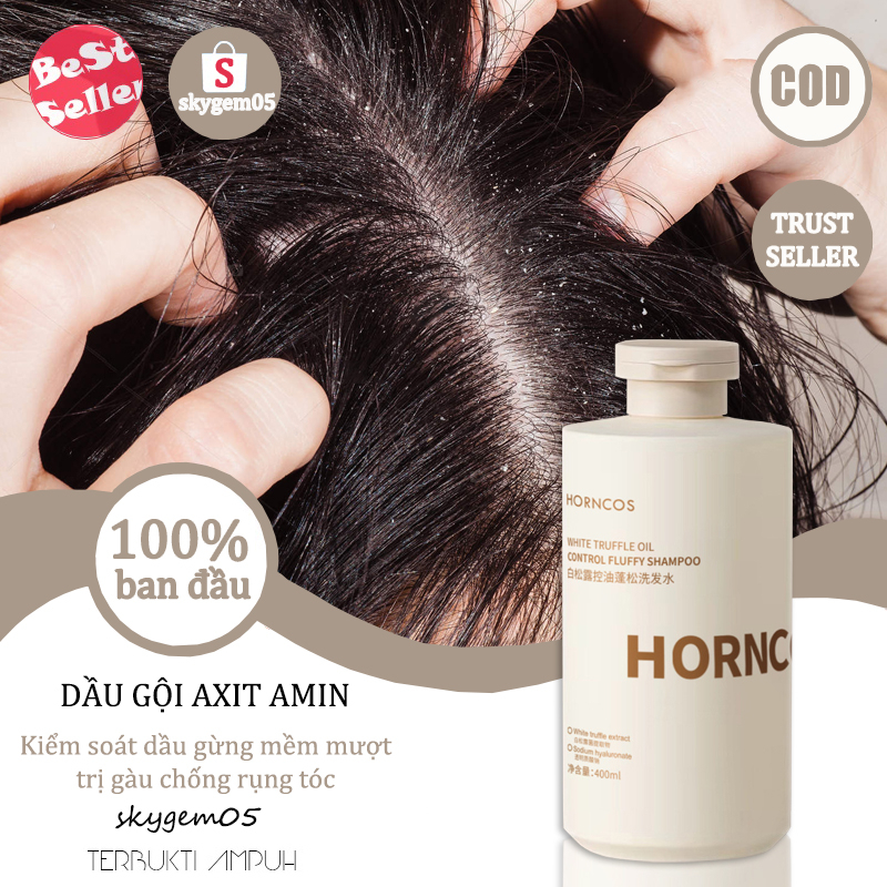 Dầu gội axit amin lưu hương lâu, Dầu gội đầu loại bỏ gàu Dầu gội đầu loại bỏ ve, 400g dầu gội axit amin Chăm sóc tóc Loại bỏ dầu và gàu Cải thiện khô tóc và chia tay Sửa tóc hư hỏng