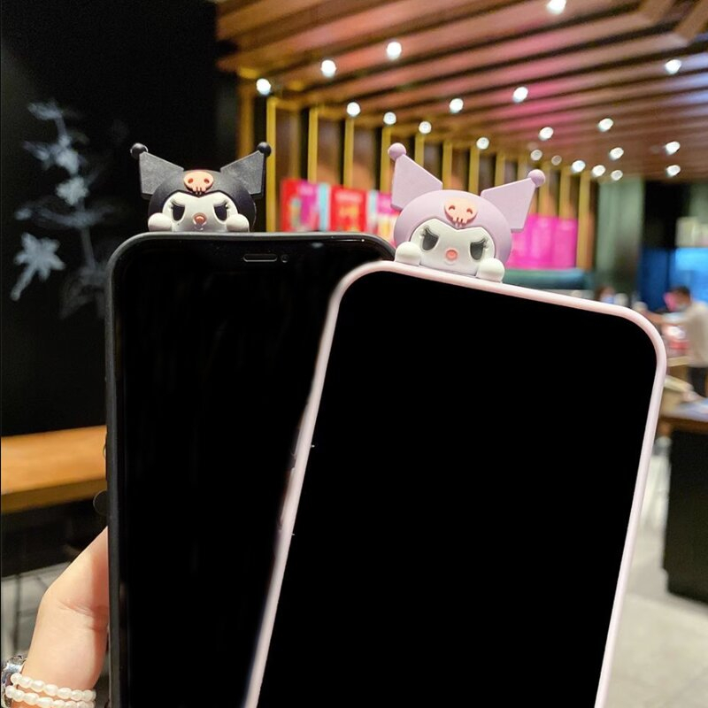 Ốp Điện Thoại Dẻo Họa Tiết Hoạt Hình kuromi Dễ Thương Cho iphone 15 13 14 12 11 pro x xs max xr 6 6s 7 8 plus
