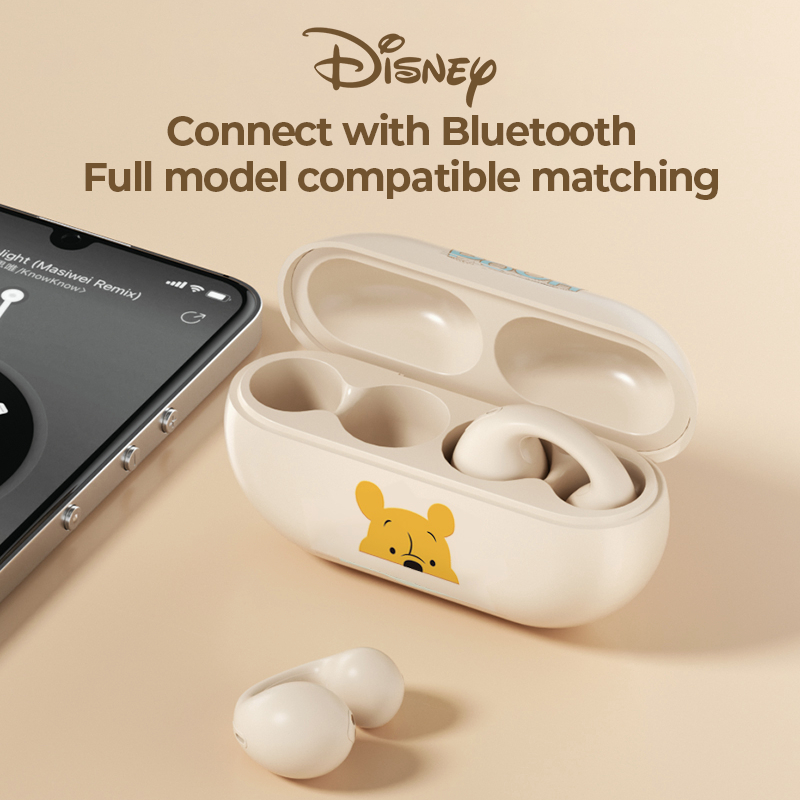 Tai Nghe Bluetooth 5.3 P77 Dạng Kẹp Vành Tai Chống Thấm Nước Có Micro Âm Thanh HIFI Kiểu Dáng Thể Thao Disney