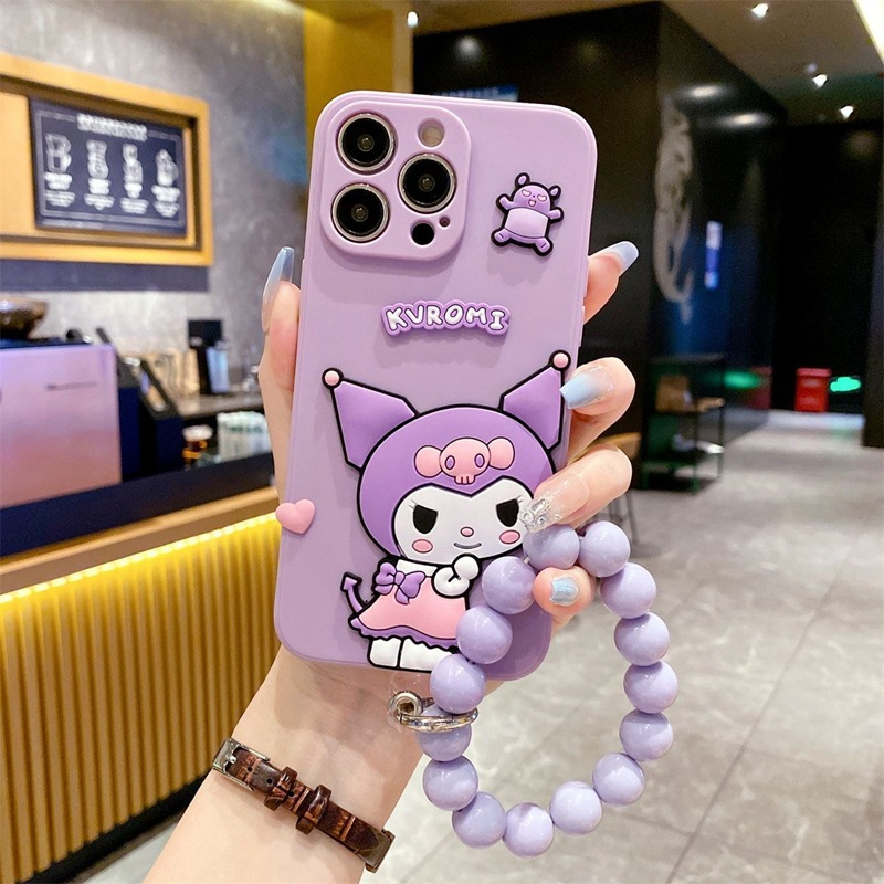 Ốp Điện Thoại Dẻo Họa Tiết Hoạt Hình kuromi Dễ Thương Cho iphone 15 13 14 12 11 pro x xs max xr 6 6s 7 8 plus