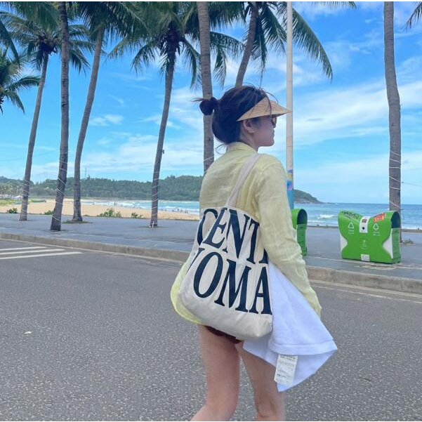 Túi Xách Đeo Vai Vải Bạt Có Dây Kéo Sức Chứa Lớn Mẫu Mới 2023 Kích Thước A4