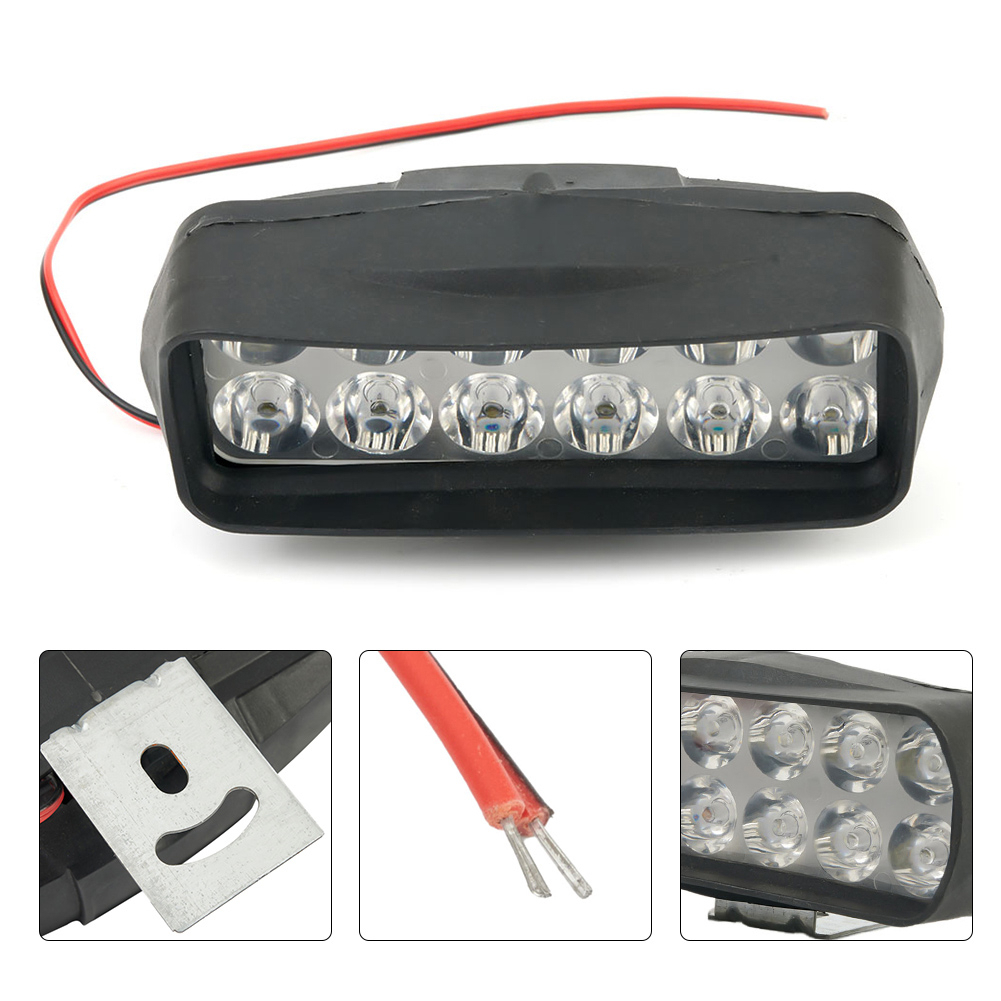 Đèn Pha LED 12 Bóng 36W Chuyên Dụng Cho Xe Mô Tô  chỉ báo đèn 9-85V trắng siêu sáng