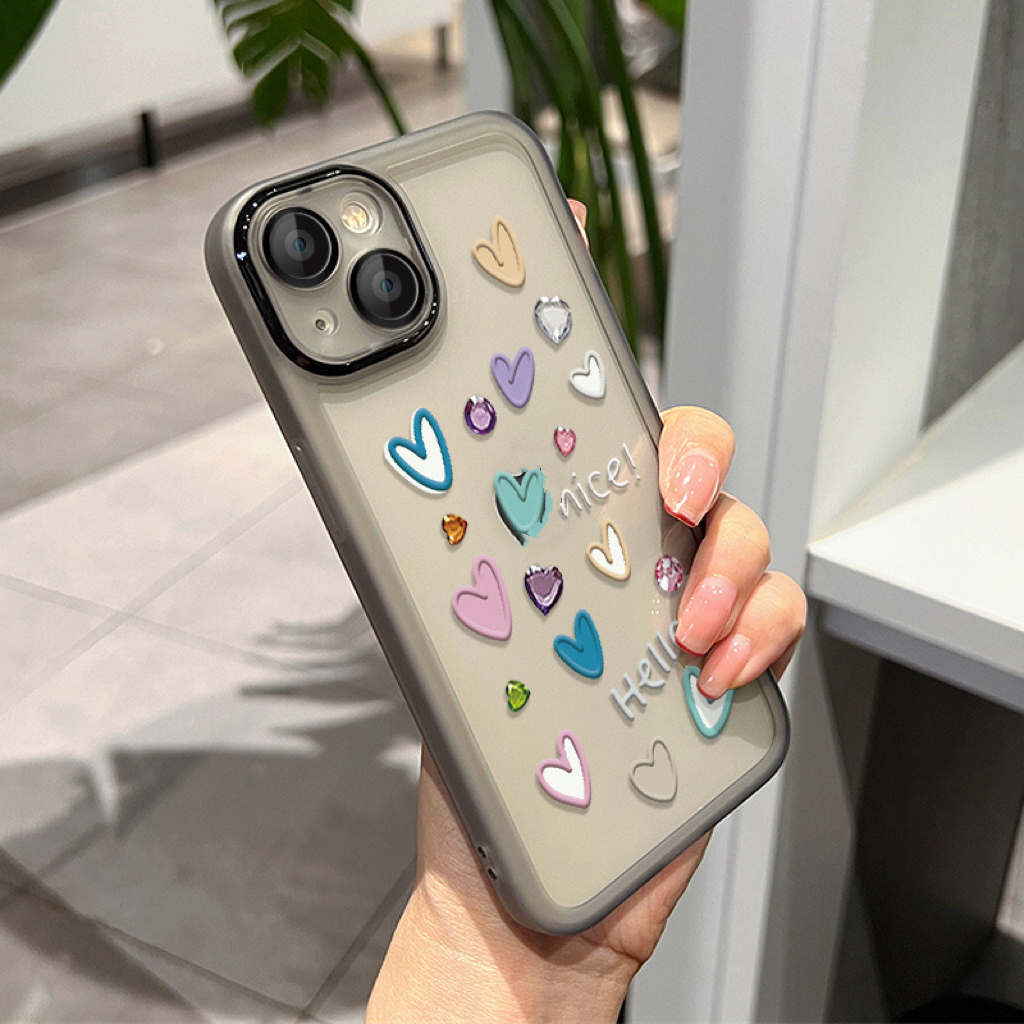 Ốp Điện Thoại Trong Suốt In Hình Cặp Đôi Cho iPhone13 14 14ProMax iPhone11 11ProMax 12 12Pro 13ProMax