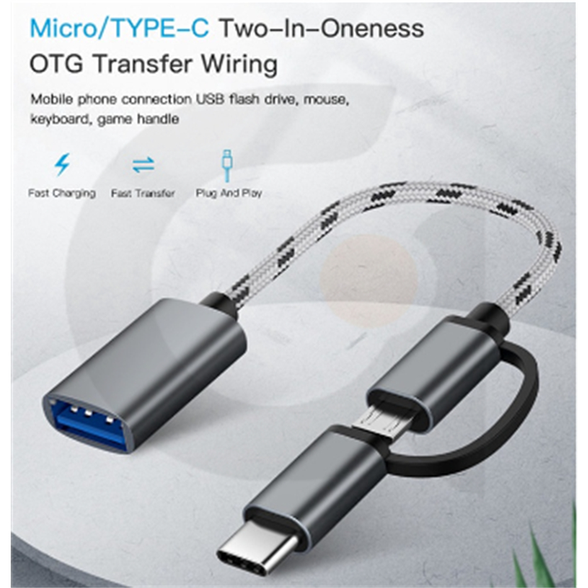 Đầu Chuyển Đổi Từ Cổng Micro USB Sang Type-C + Android