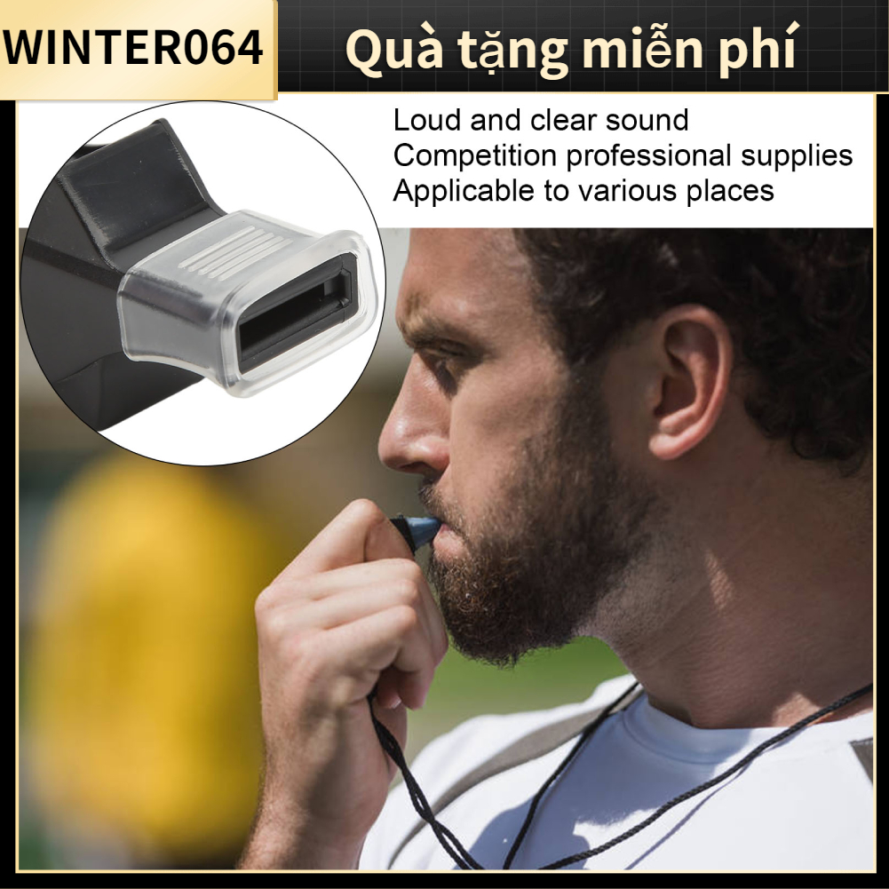 Còi Trọng Tài Thể Thao Plastic, ABS, có dây buộc Winter064