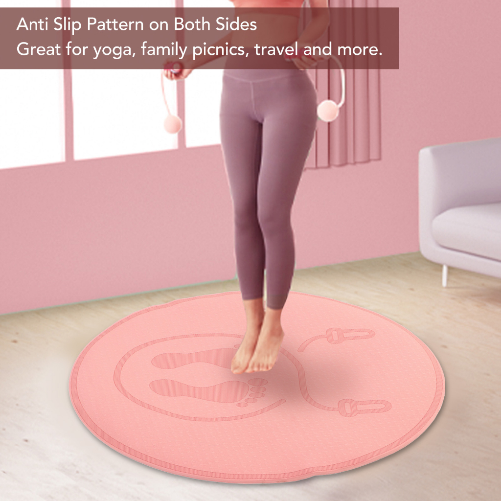Bán hàng nóng Thảm Nhảy Dây Tập Yoga TPE Tròn Giảm Sốc Tiếng Ồn Cho Phòng Tại Nhà Trong