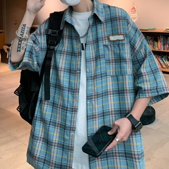 Nam áo sơ mi ngắn tay bigsize nữ áo hàn quốc form rộng summer cặp đôi thời trang simple mùa hè nam nữ áo cặp fashion linh hoạt