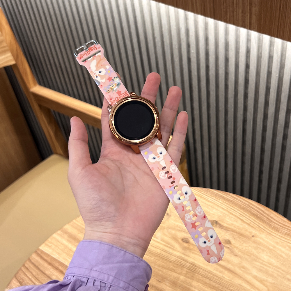 Dây Đeo Silicon Họa Tiết Rằn Ri Thời Trang Cho Đồng Hồ Thông Minh Samsung Galaxy Watch Active 2 44/40mm