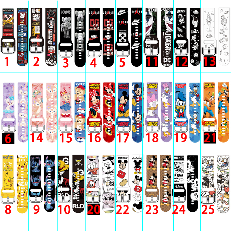 Dây Đeo Silicon Họa Tiết Rằn Ri Cho Đồng Hồ Thông Minh Xiaomi Mi Màu Sắc