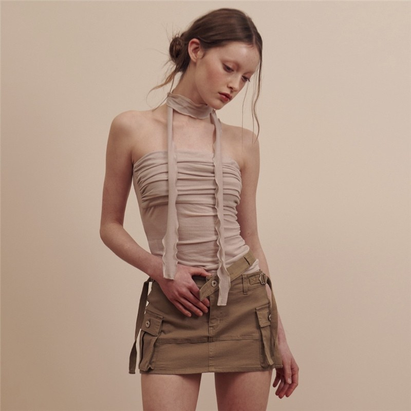 Áo Hai Dây Ôm Dáng Phong Cách Hàn Quốc Đơn Giản Gợi Cảm