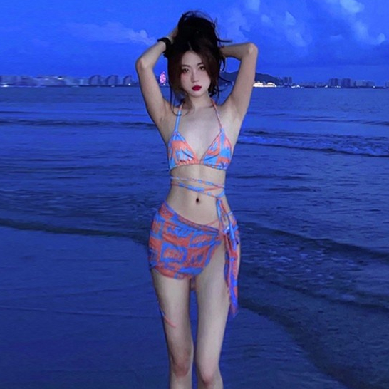 Bikini mới, Tie nhuộm thời trang 2 mảnh bộ đồ bơi XLYZB005