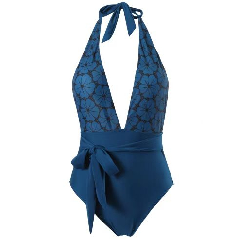 Bikini bãi biển phong cách châu Âu và Mỹ dính dây đeo in mô hình hiển thị gầy bao gồm bụng sexy đồ bơi nữ