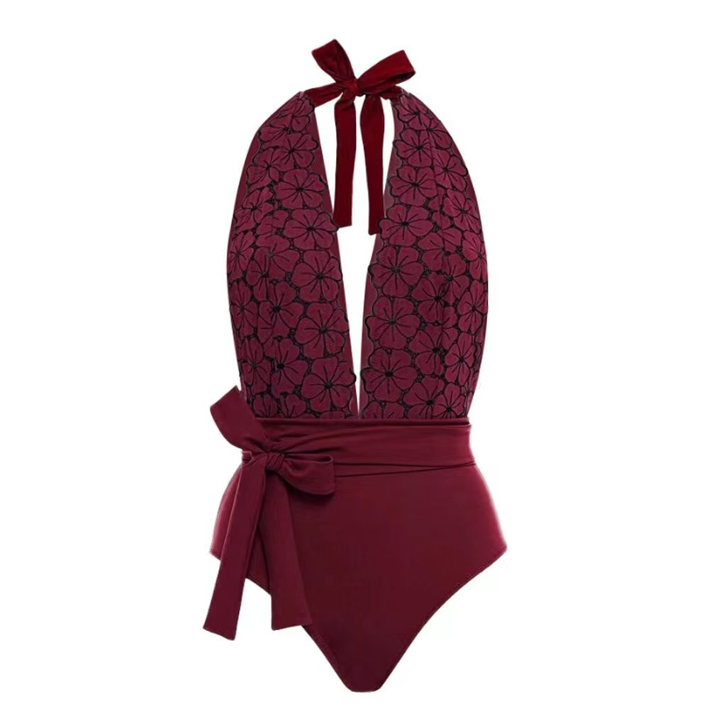 Bikini bãi biển phong cách châu Âu và Mỹ dính dây đeo in mô hình hiển thị gầy bao gồm bụng sexy đồ bơi nữ