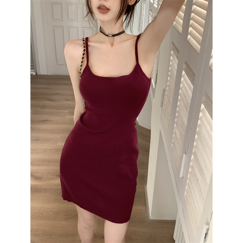 Lalisas Đầm Ngắn Ôm Dáng Không Tay Phong Cách Pháp Quyến Rũ Cho Nữ