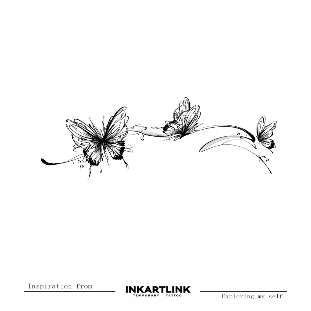 Miếng dán hình xăm tạm thời INKARTLINK MAGIC TATTOO chống thấm nước lâu trôi lên đến 2 tuần