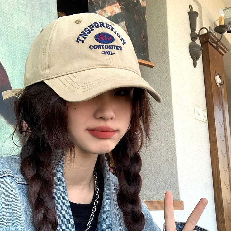 Mũ Lưỡi Trai Vành Rộng In Chữ Phong Cách Hàn Quốc Thời Trang Mới 2023