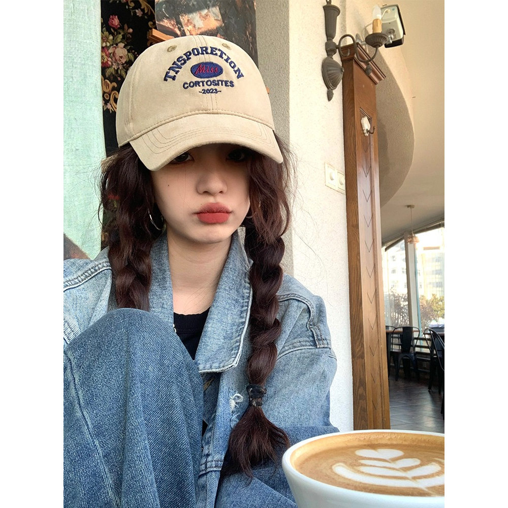 Mũ Lưỡi Trai Vành Rộng In Chữ Phong Cách Hàn Quốc Thời Trang Mới 2023