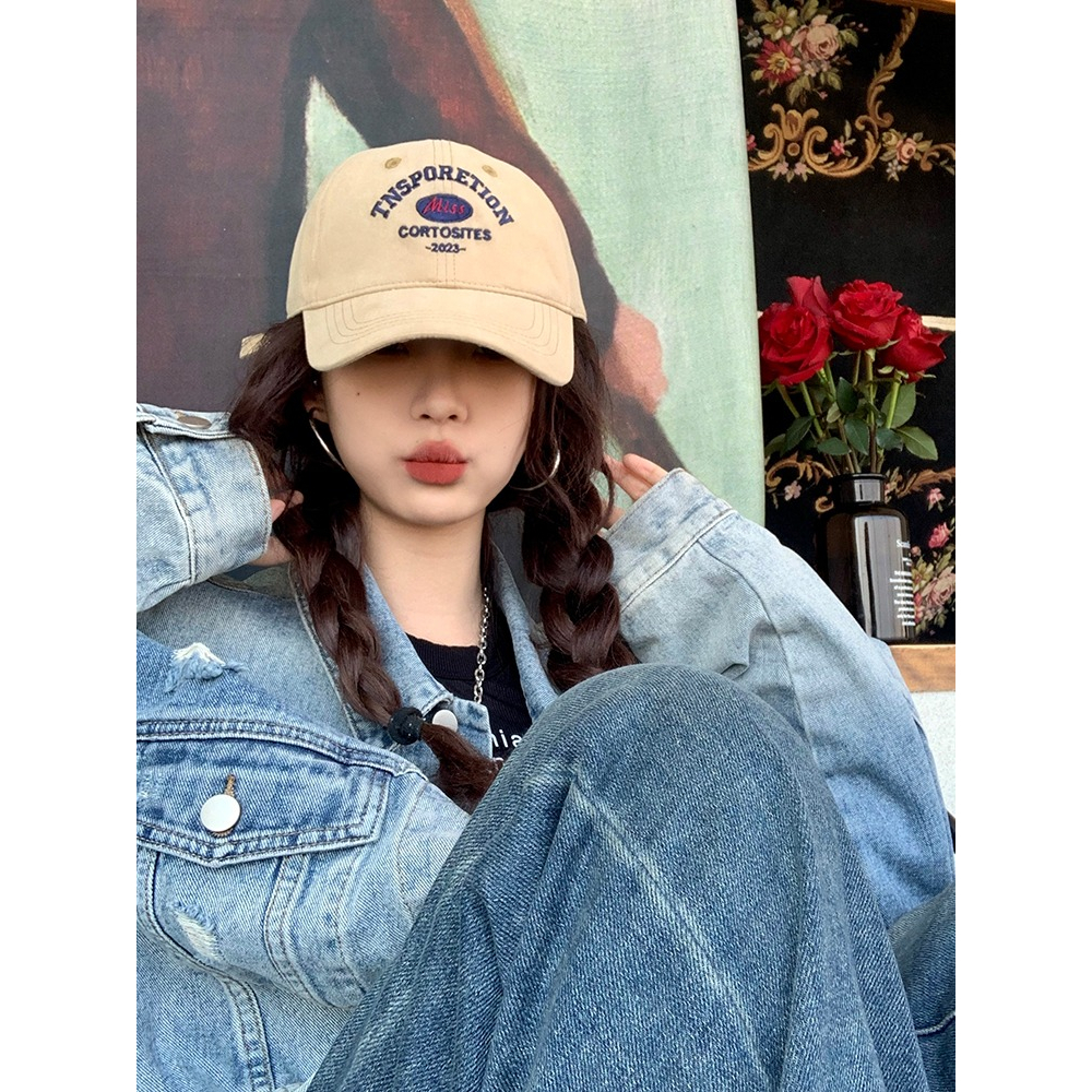 Mũ Lưỡi Trai Vành Rộng In Chữ Phong Cách Hàn Quốc Thời Trang Mới 2023