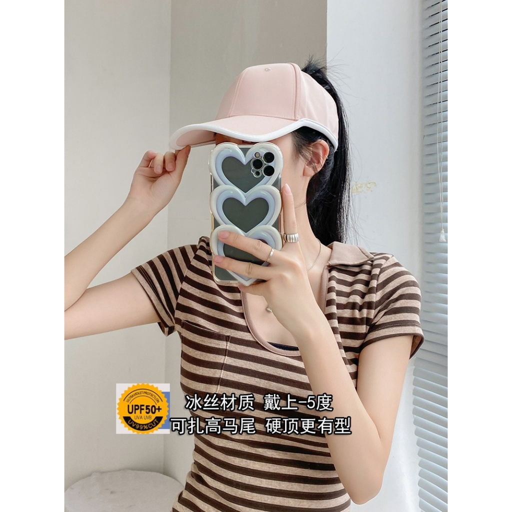 Mũ Lưỡi Trai Thể Thao Hở Chóp Chống Tia Uv Thời Trang Mùa Hè Cho Nữ