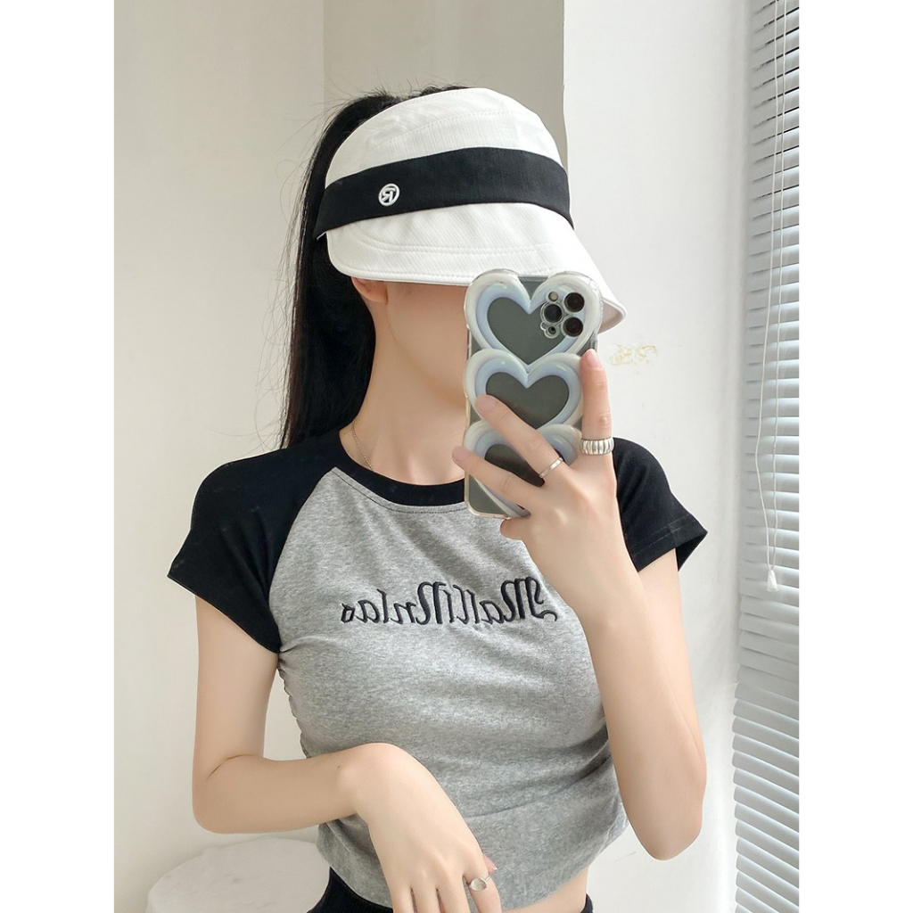 Mũ Lưỡi Trai Hở Chóp Chống Tia Cực Tím Chất Liệu Cotton Lanh Gọn Nhẹ Có Thể Gấp Gọn Thời Trang Mùa Hè