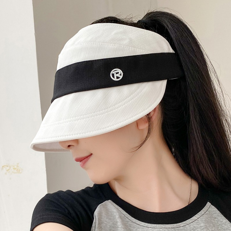 Mũ Lưỡi Trai Hở Chóp Chống Tia Cực Tím Chất Liệu Cotton Lanh Gọn Nhẹ Có Thể Gấp Gọn Thời Trang Mùa Hè