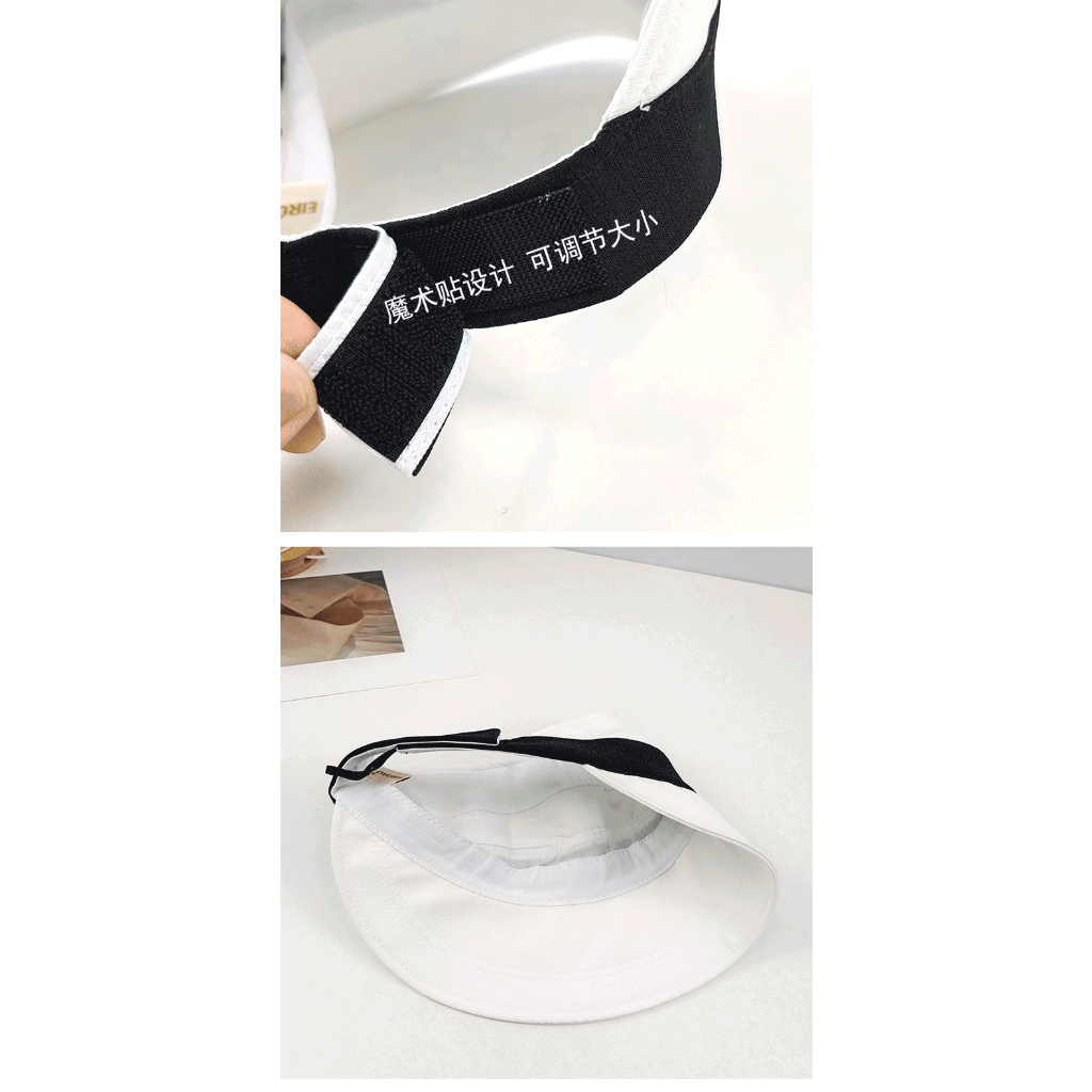 Mũ Lưỡi Trai Hở Chóp Chống Tia Cực Tím Chất Liệu Cotton Lanh Gọn Nhẹ Có Thể Gấp Gọn Thời Trang Mùa Hè