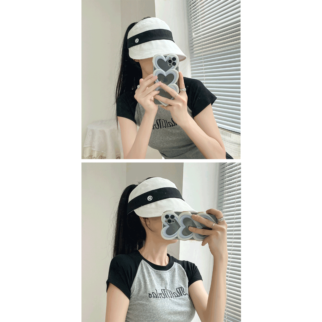 Mũ Lưỡi Trai Hở Chóp Chống Tia Cực Tím Chất Liệu Cotton Lanh Gọn Nhẹ Có Thể Gấp Gọn Thời Trang Mùa Hè