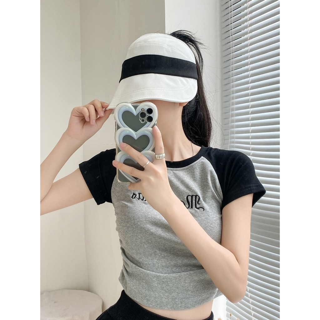 Mũ Lưỡi Trai Hở Chóp Chống Tia Cực Tím Chất Liệu Cotton Lanh Gọn Nhẹ Có Thể Gấp Gọn Thời Trang Mùa Hè