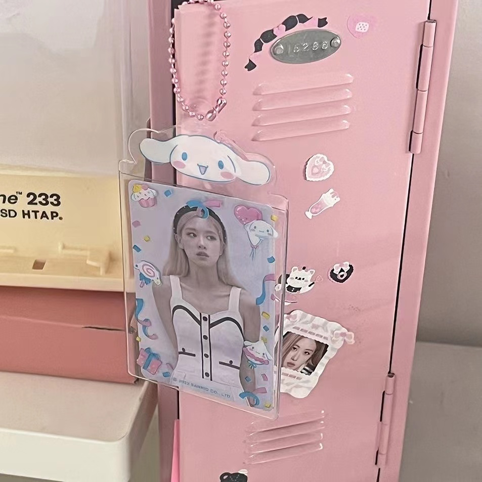 Thẻ Ảnh Nhựa PVC Hình Sanrio Có Móc Khóa