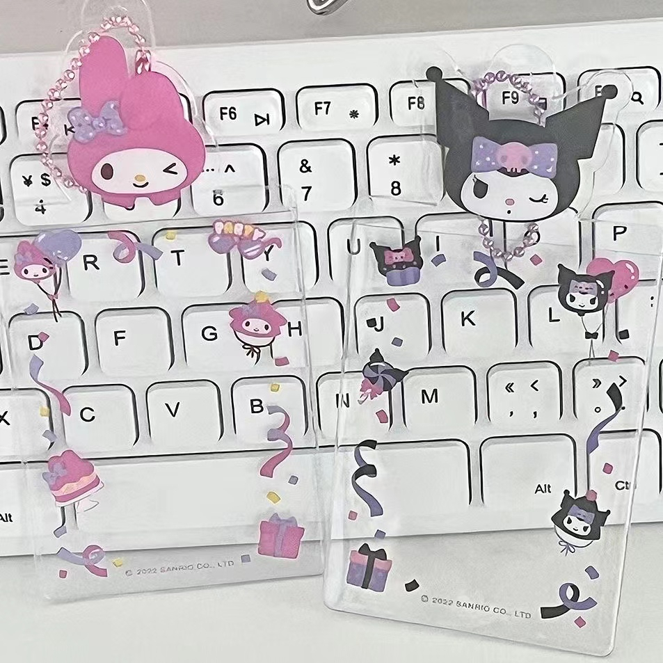 Thẻ Ảnh Nhựa PVC Hình Sanrio Có Móc Khóa