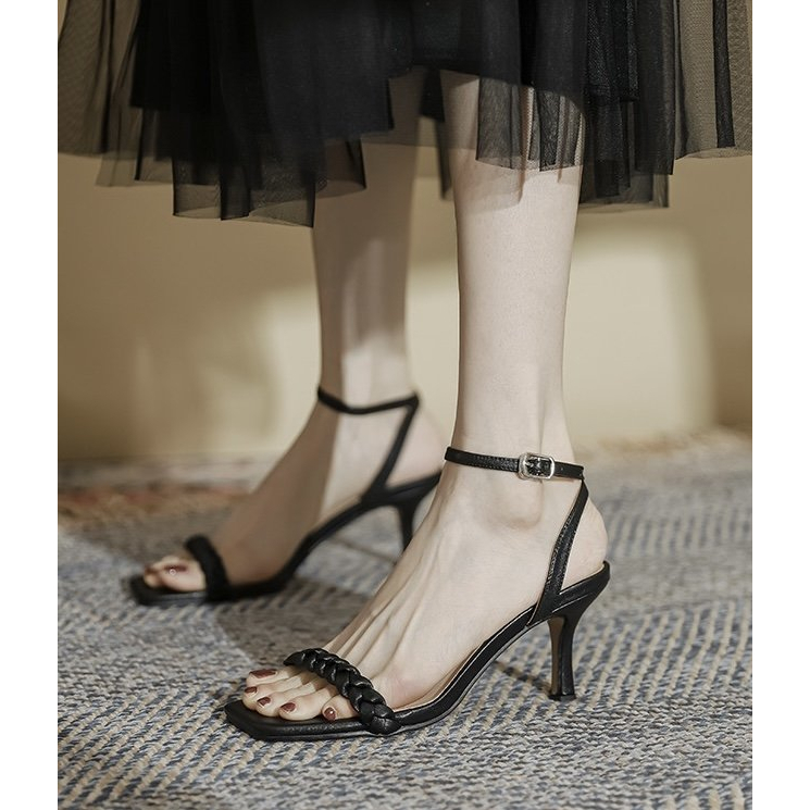 Giày Sandal Cao Gót Thời Trang Thanh Lịch Cho Nữ